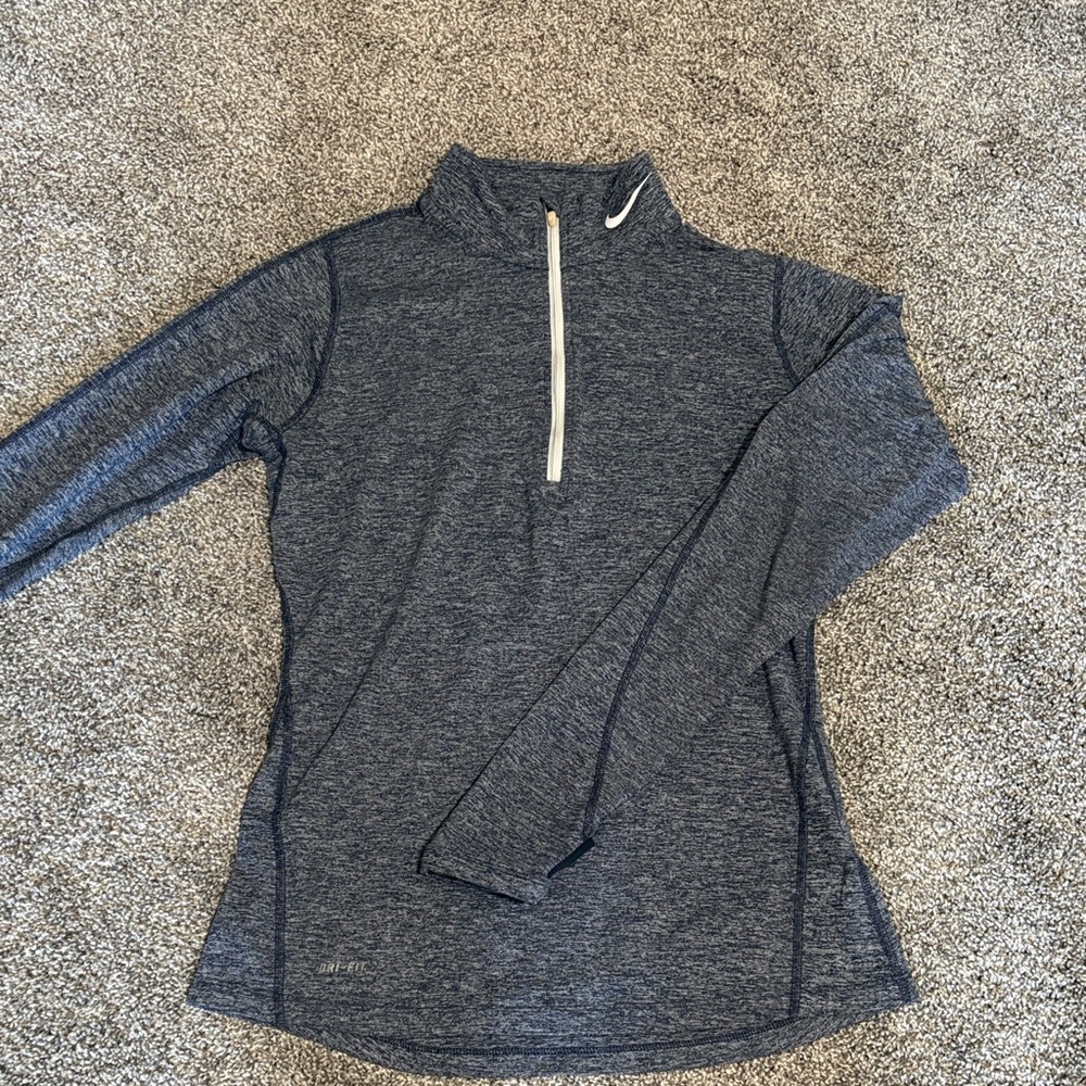 Nike Dark Gray Quarter-Zip Top